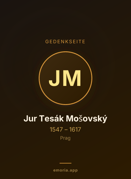 Gedenkportrait von Jur Tesák Mošovský
