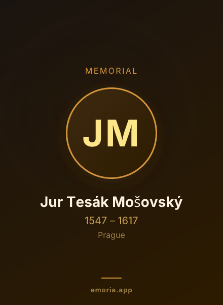 Memorial portrait of Jur Tesák Mošovský