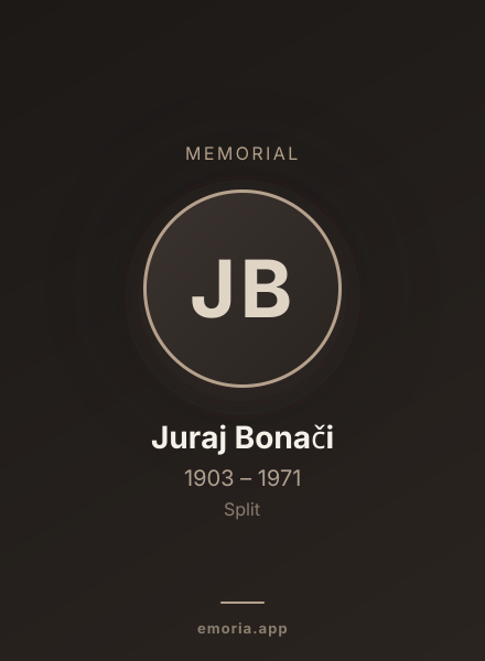 Memorial portrait of Juraj Bonači