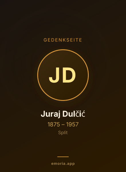 Gedenkportrait von Juraj Dulčić
