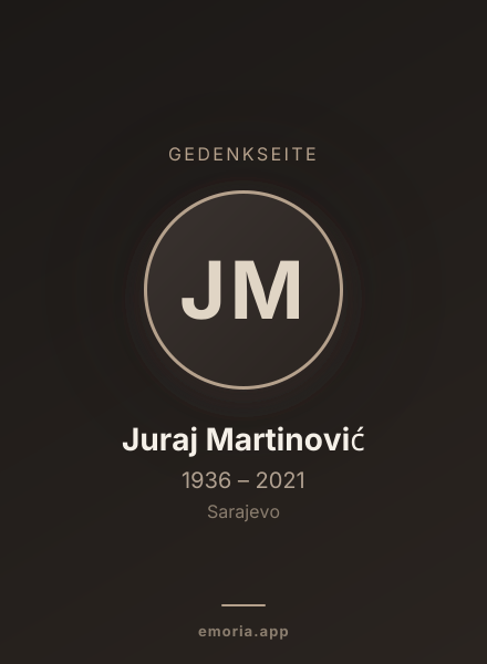 Gedenkportrait von Juraj Martinović