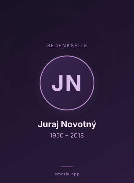 Gedenkportrait von Juraj Novotný