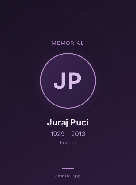 Memorial portrait of Juraj Puci