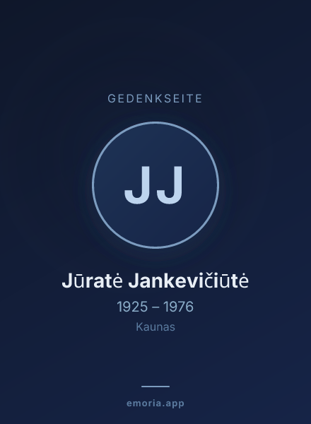 Gedenkportrait von Jūratė Jankevičiūtė