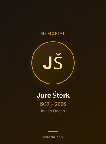 Memorial portrait of Jure Šterk