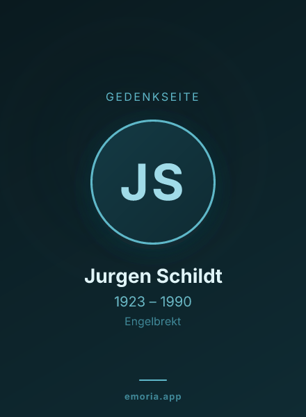 Gedenkportrait von Jurgen Schildt