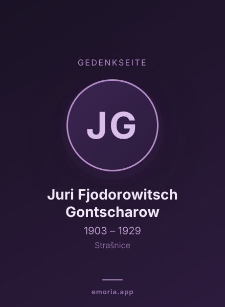 Gedenkportrait von Juri Fjodorowitsch Gontscharow