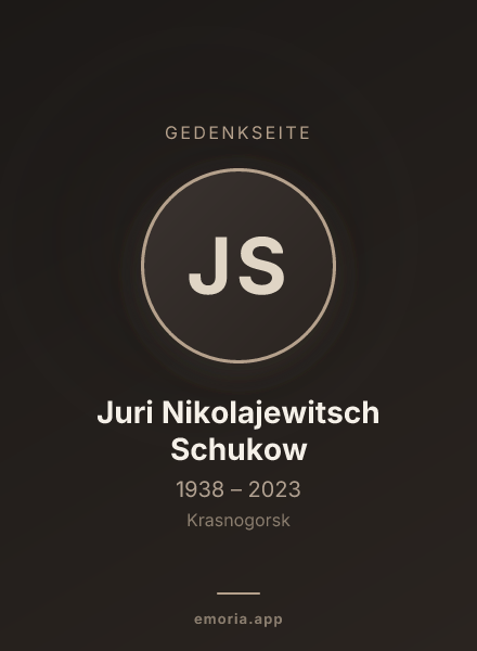 Gedenkportrait von Juri Nikolajewitsch Schukow