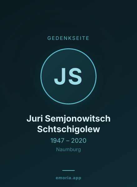 Gedenkportrait von Juri Semjonowitsch Schtschigolew