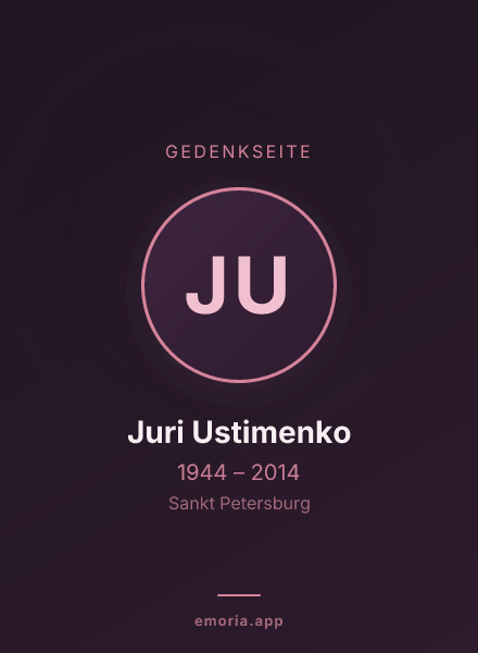 Gedenkportrait von Juri Ustimenko