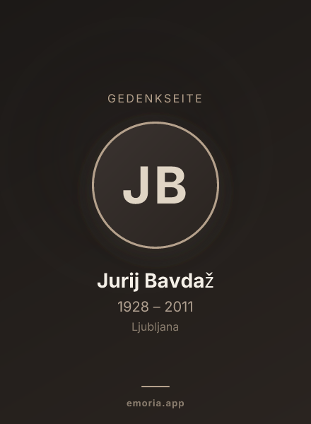 Gedenkportrait von Jurij Bavdaž