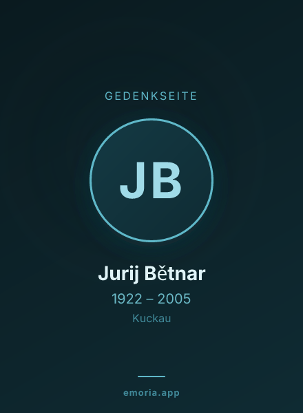 Gedenkportrait von Jurij Bětnar