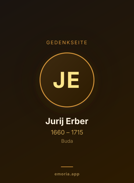 Gedenkportrait von Jurij Erber