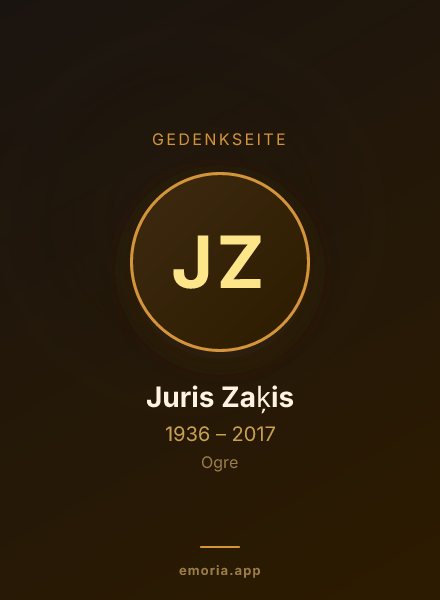 Gedenkportrait von Juris Zaķis