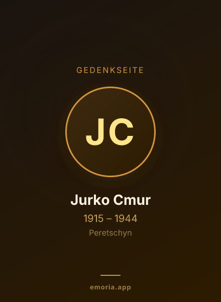 Gedenkportrait von Jurko Cmur