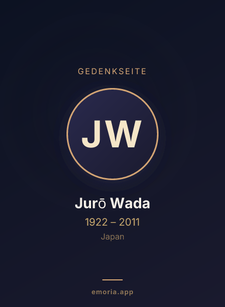 Gedenkportrait von Jurō Wada