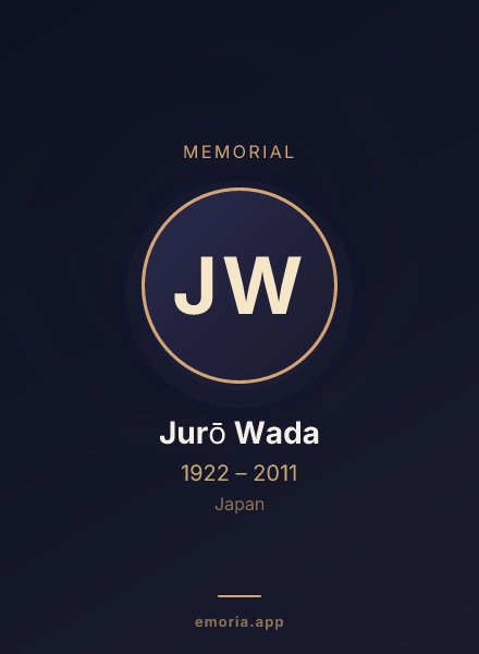 Memorial portrait of Jurō Wada