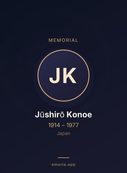 Memorial portrait of Jūshirō Konoe