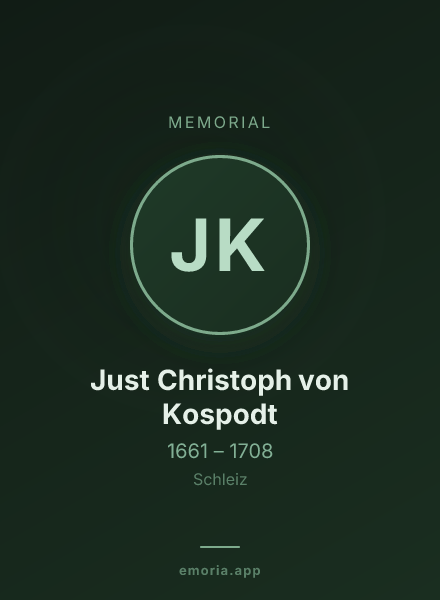 Memorial portrait of Just Christoph von Kospodt