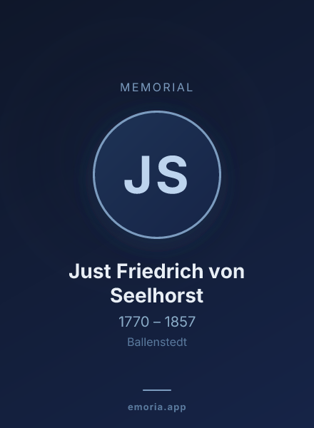 Memorial portrait of Just Friedrich von Seelhorst
