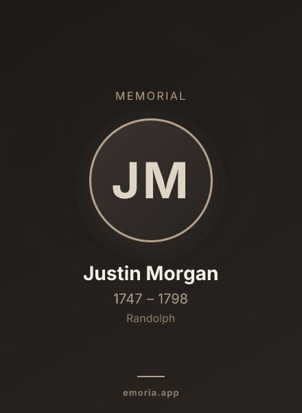 Memorial portrait of Justin Morgan
