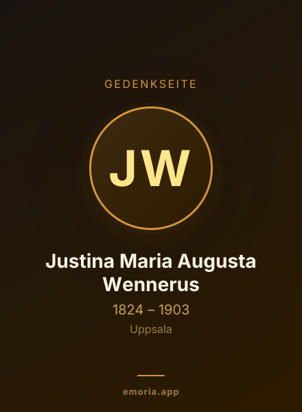 Gedenkportrait von Justina Maria Augusta Wennerus