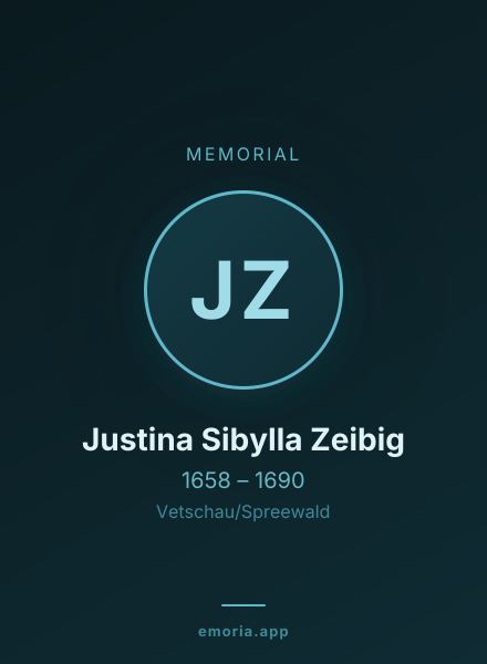 Memorial portrait of Justina Sibylla Zeibig