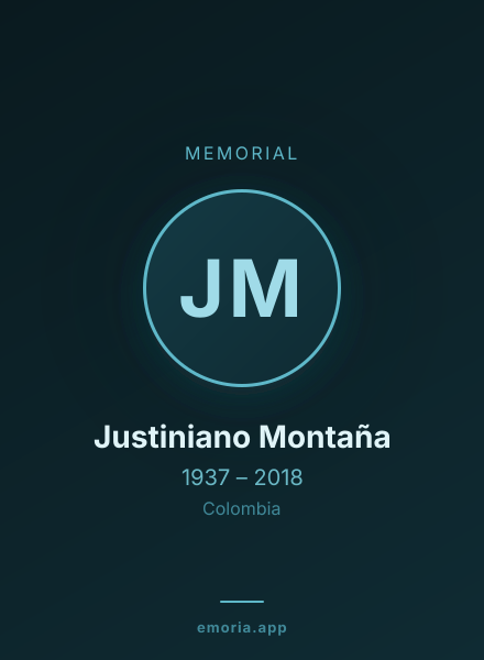 Memorial portrait of Justiniano Montaña