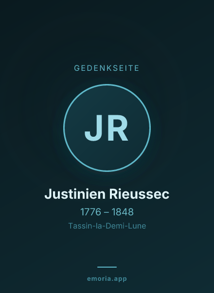 Gedenkportrait von Justinien Rieussec