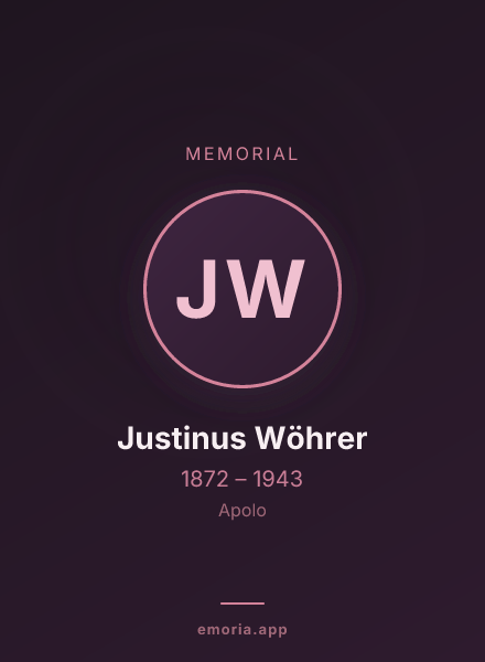 Memorial portrait of Justinus Wöhrer