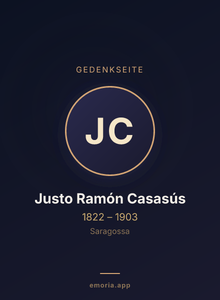 Gedenkportrait von Justo Ramón Casasús