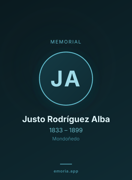 Memorial portrait of Justo Rodríguez Alba
