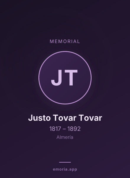 Memorial portrait of Justo Tovar Tovar