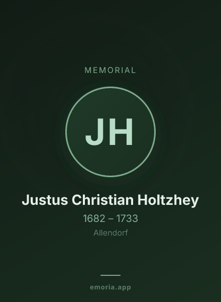 Memorial portrait of Justus Christian Holtzhey