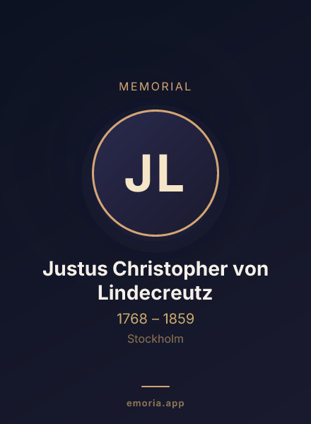 Memorial portrait of Justus Christopher von Lindecreutz