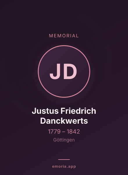 Memorial portrait of Justus Friedrich Danckwerts