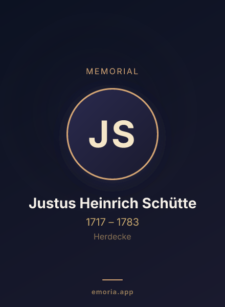 Memorial portrait of Justus Heinrich Schütte