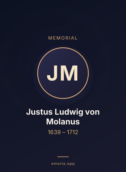Memorial portrait of Justus Ludwig von Molanus