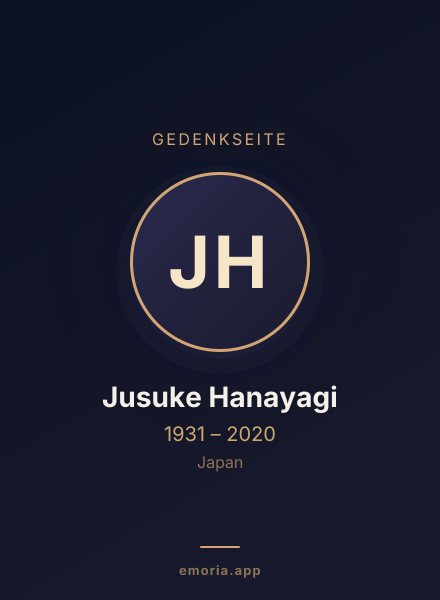 Gedenkportrait von Jusuke Hanayagi