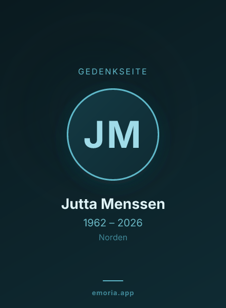 Gedenkportrait von Jutta Menssen
