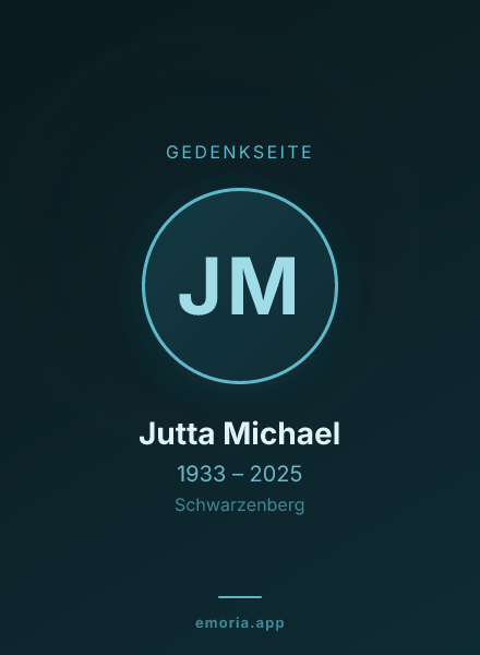 Gedenkportrait von Jutta Michael