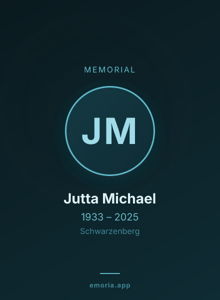 Memorial portrait of Jutta Michael