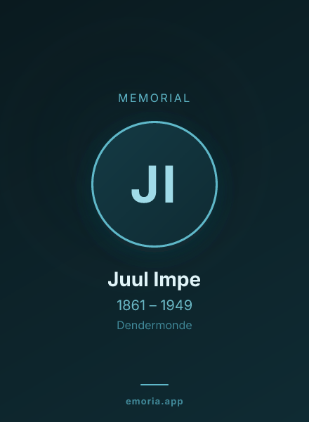 Memorial portrait of Juul Impe