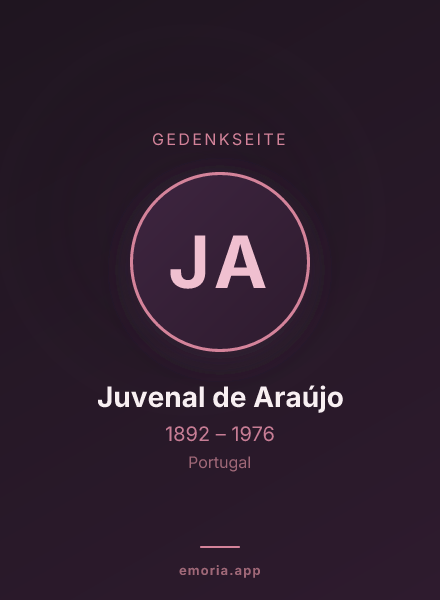 Gedenkportrait von Juvenal de Araújo