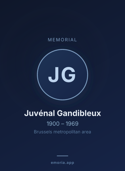 Memorial portrait of Juvénal Gandibleux