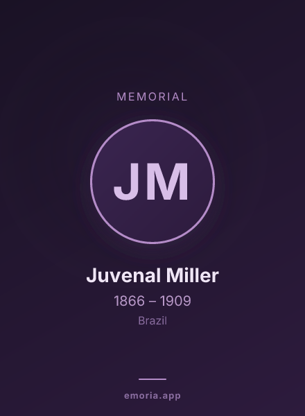 Memorial portrait of Juvenal Miller