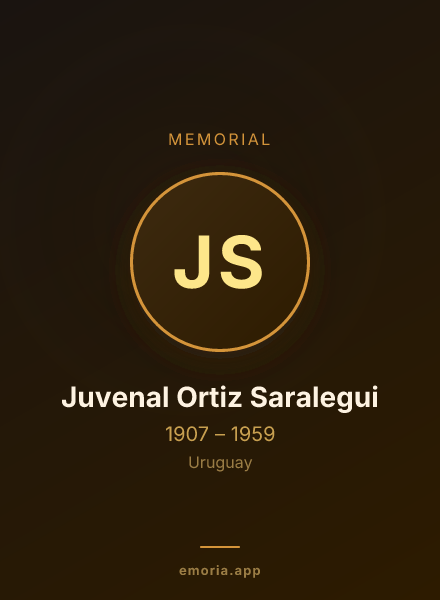 Memorial portrait of Juvenal Ortiz Saralegui