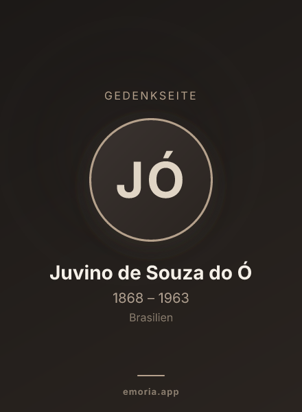 Gedenkportrait von Juvino de Souza do Ó