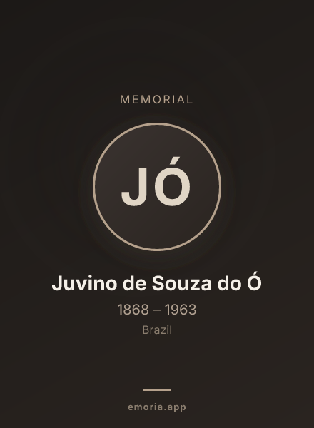 Memorial portrait of Juvino de Souza do Ó
