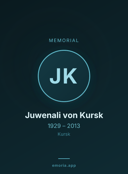 Memorial portrait of Juwenali von Kursk